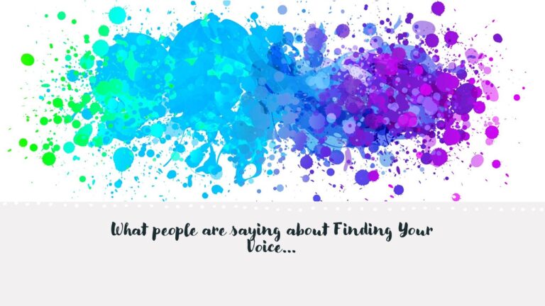 Finding Your Voice Workshops: The Benefits